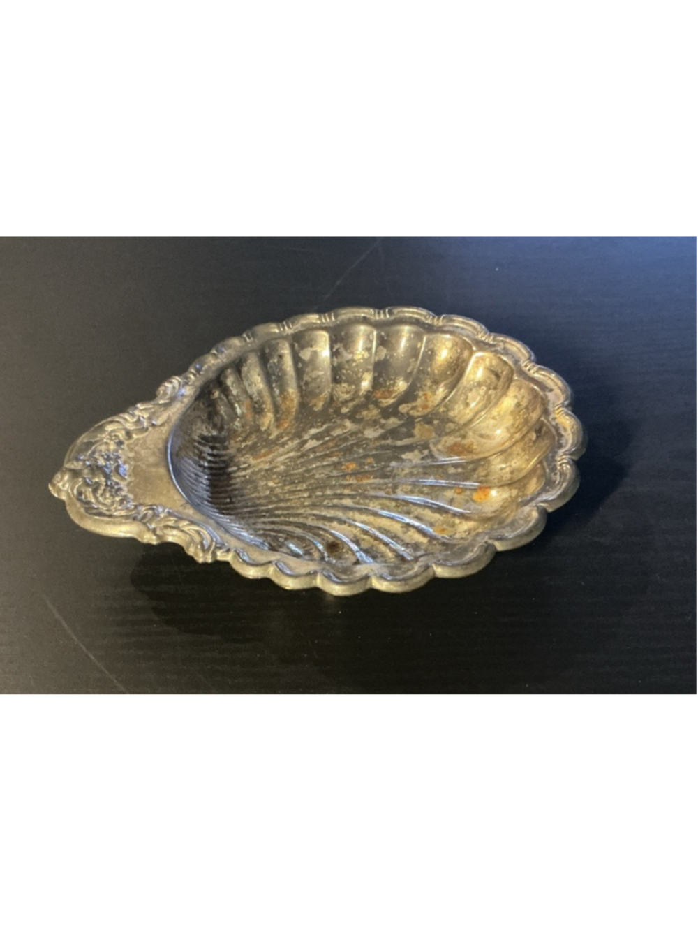 Silver Plated Shell Tray by LEONARD OF HONG KONG Silversmiths